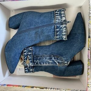 Jeffrey Campbell denim boot